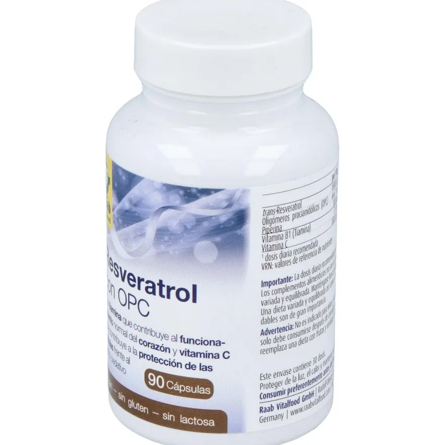 Raab Vitalfood Resveratrol Con Opc 90Caps