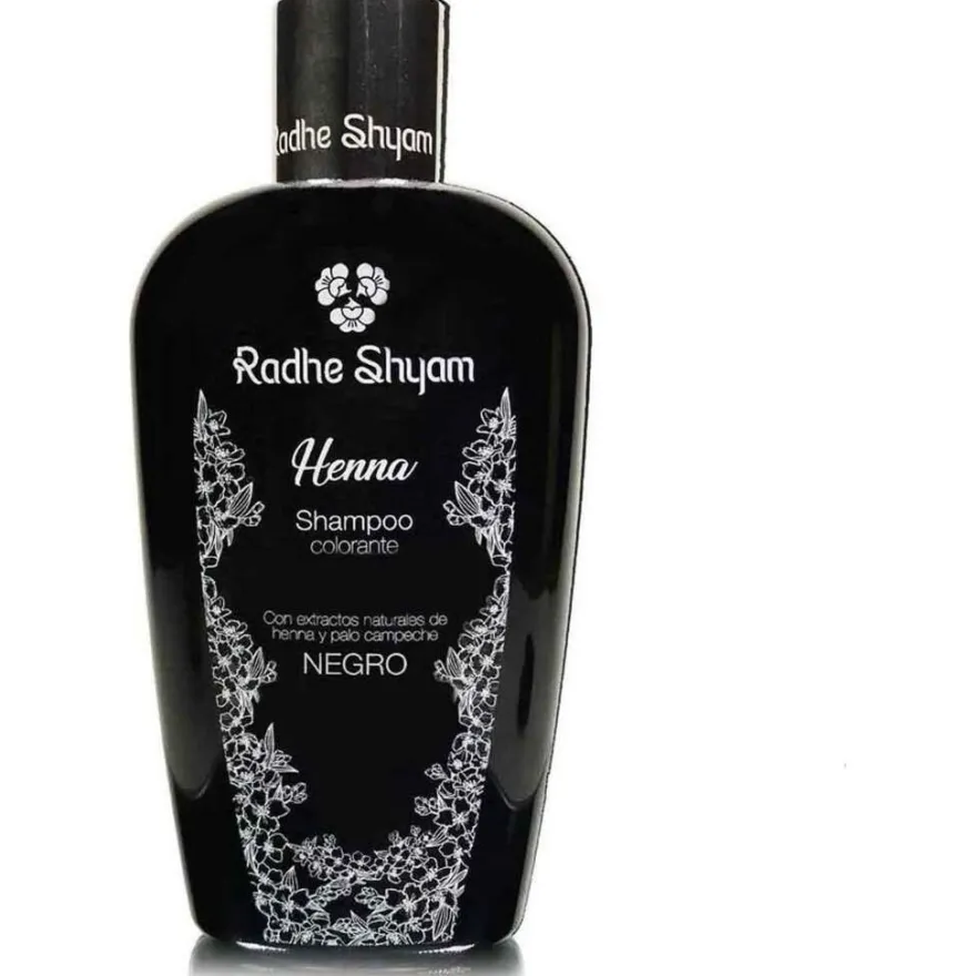 Radhe Shyam Champú Henna Color Negro 400Ml