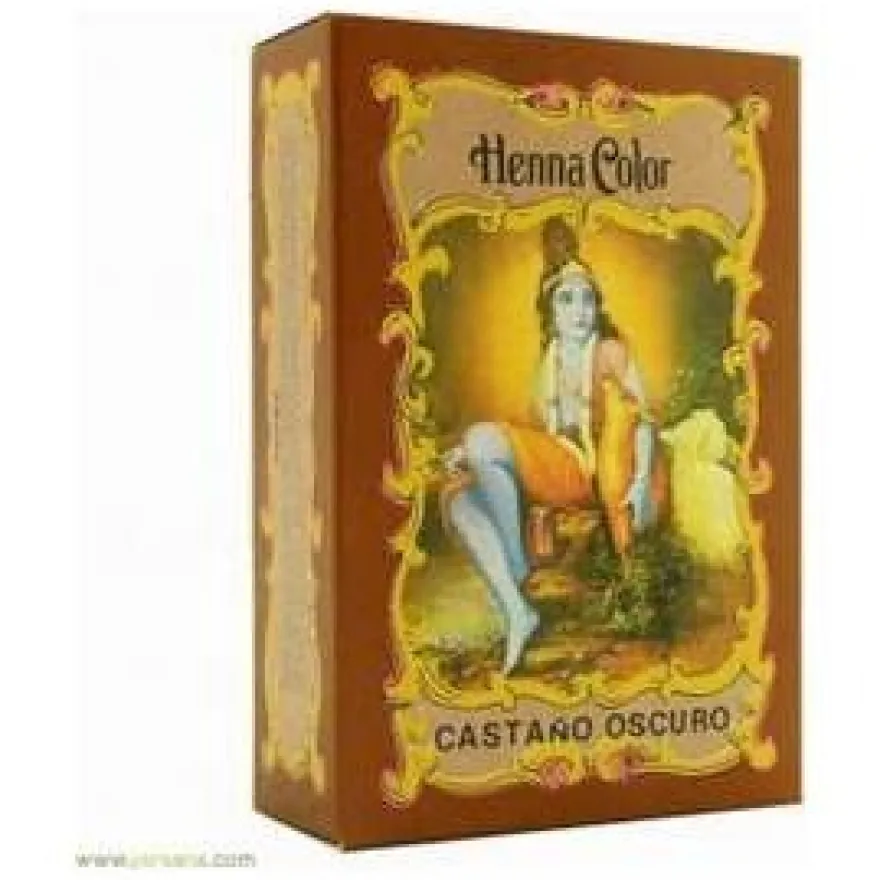Radhe Shyam Henna Castaño Oscuro Prof Polvo 100Gr