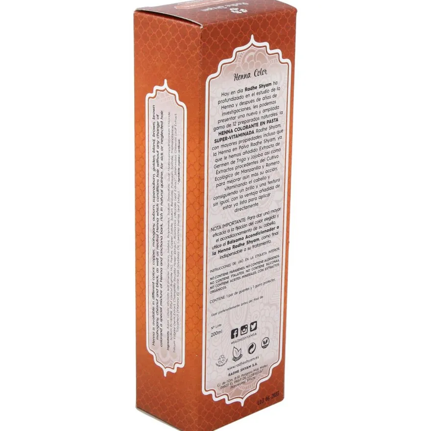 Radhe Shyam Henna Pasta Cobre Natural