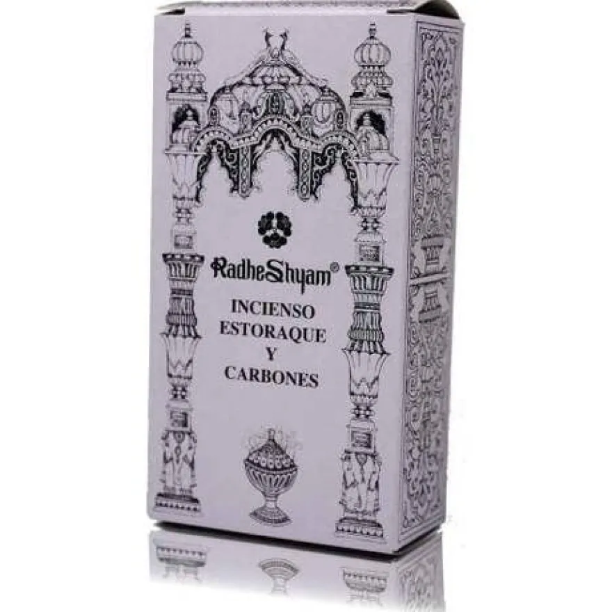Radhe Shyam Incienso Estoraque Carbones 100G