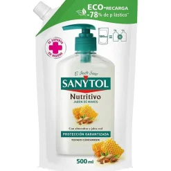 Recambio Jabón Antibacteriano Nutritivo Eco 500 ml - Sanytol