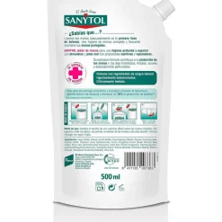 Recambio Jabón Antibacteriano Nutritivo Eco 500 ml - Sanytol