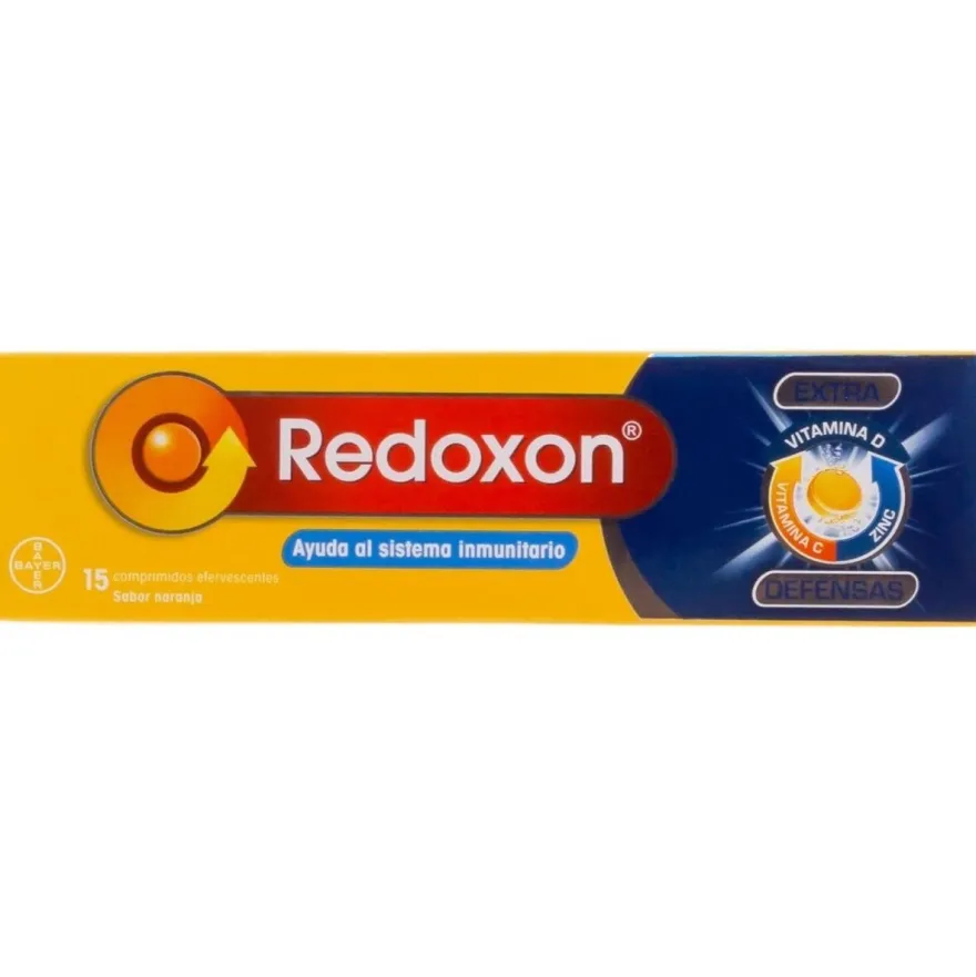 Redoxón Doble Acción Sabor Naranja, 15 Comprimidos - Redoxon