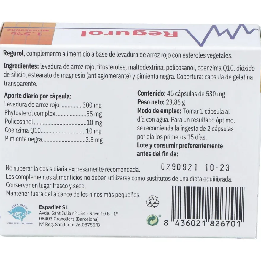 Regurol 45cap - Espadiet