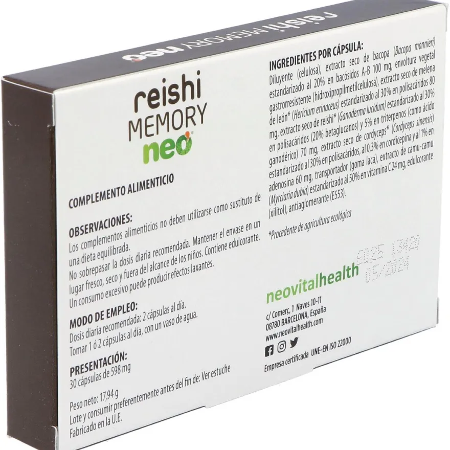 Reishi Memory Neo 30cap - Neovital