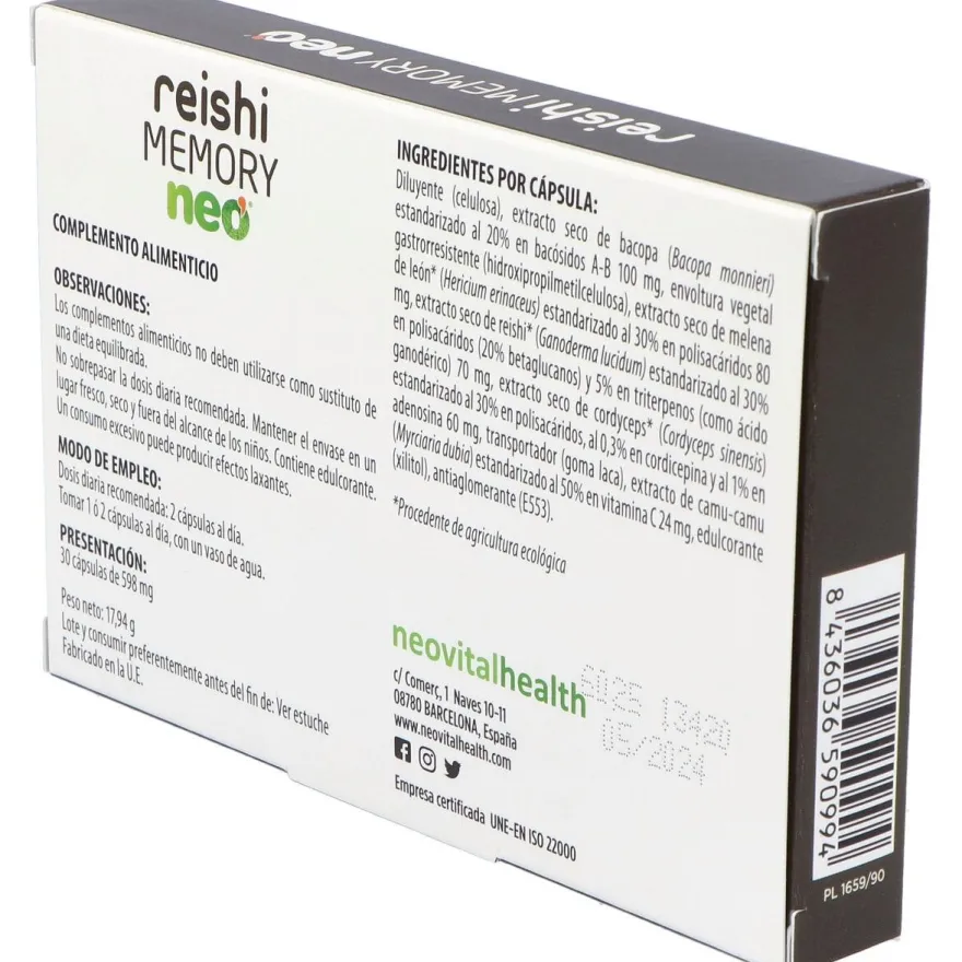 Reishi Memory Neo 30cap - Neovital