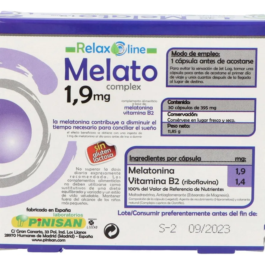 Relax Line Melato 1,9Mg. 30Cap.