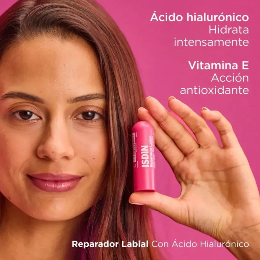 Reparador Labial Stick Rosa, 4 g. - Isdin
