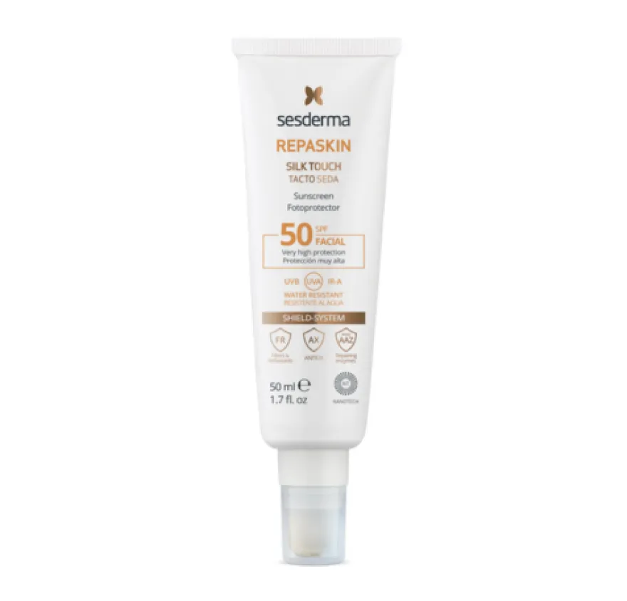 Repaskin Fotoprotector SPF 50 Tacto Seda, 50 ml. - Sesderma