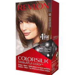 Revlon Kit Tinte Colorsilk 50 Castaño Claro Cenizo