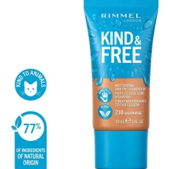 Rimmel Kind Y Free Skin Tint Foundation 210 Golden Beige 30Ml