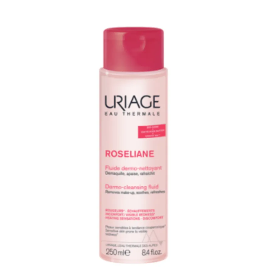Roséliane Fluido Dermo Limpiador, 250 ml. - Uriage