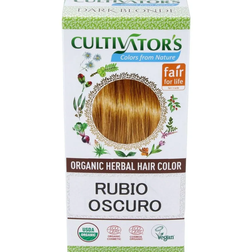 Rubio Oscuro Tinte Organico 100Gr. Ecocert
