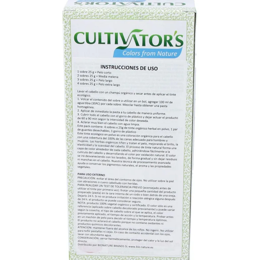 Rubio Tinte Organico 100Gr. Ecocert