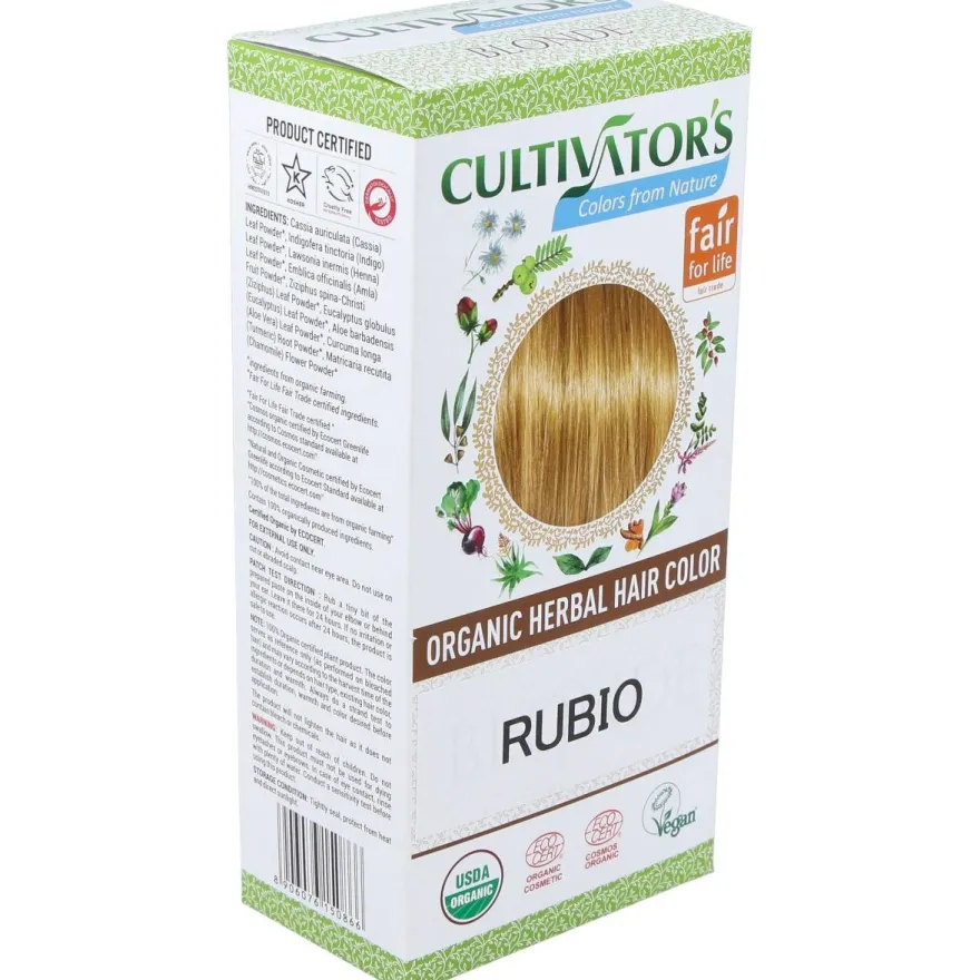 Rubio Tinte Organico 100Gr. Ecocert