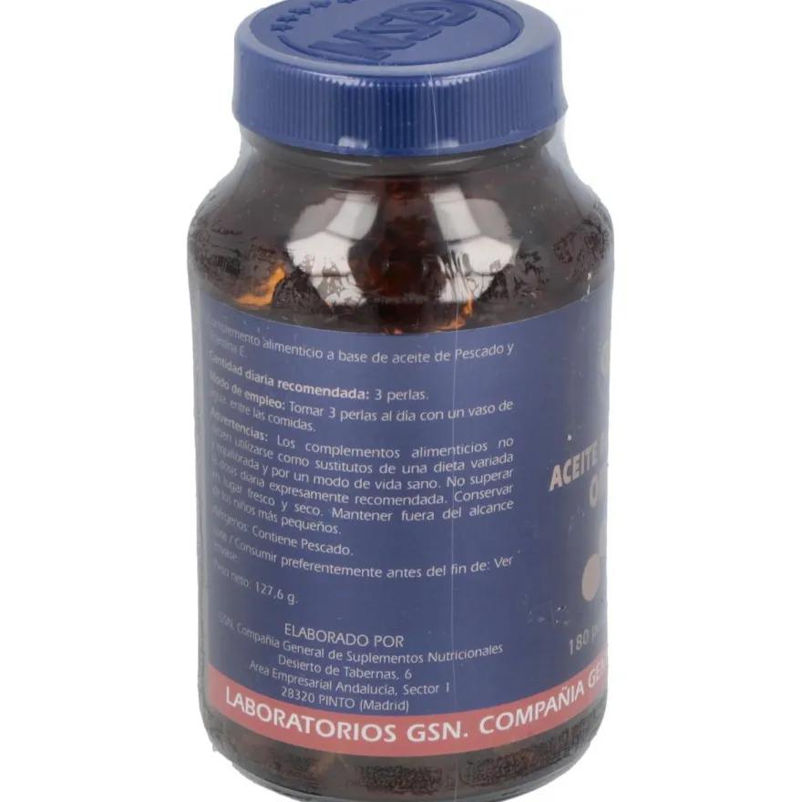 Salmon+omega 3+vit.e 180perlas 500 mg - Gsn