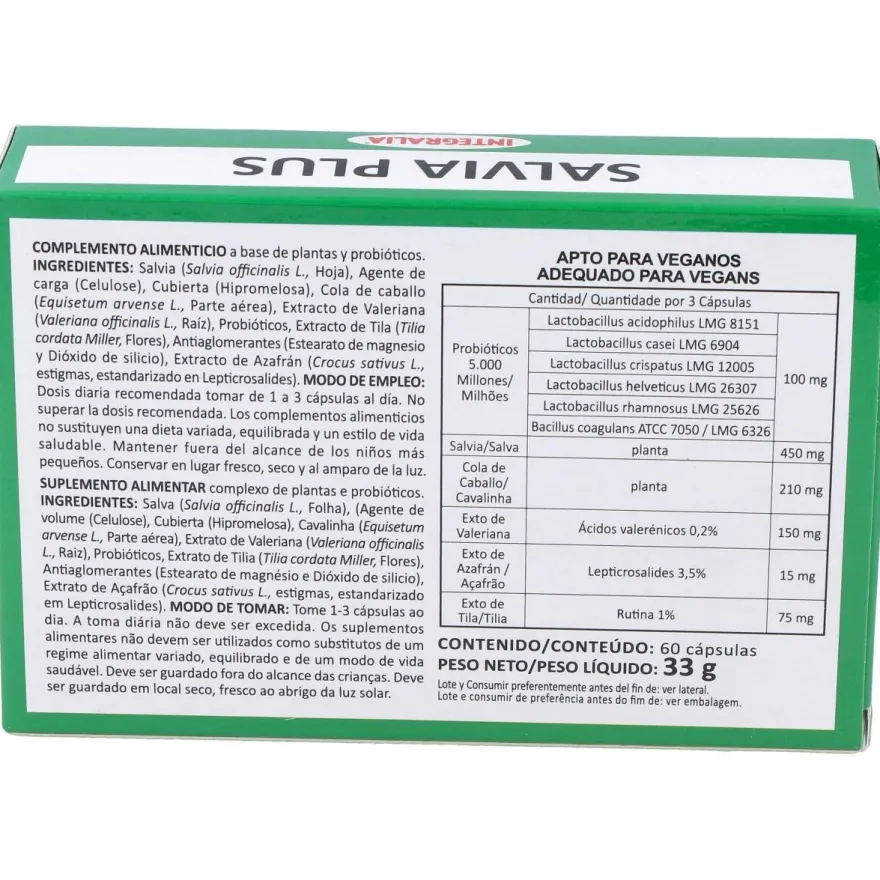 Salvia Plus 60caps - Integralia