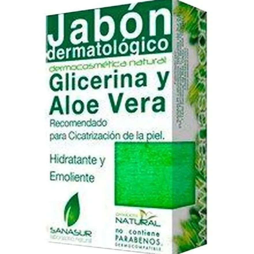 Sanasur Jabón Glicerina Y Aloe Vera 100G