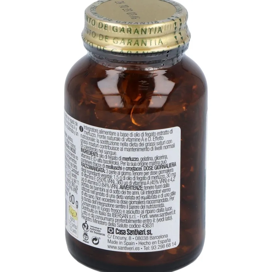 Santiveri Aceite De Hígado De Bacalo, 120 Perlas