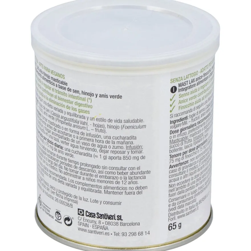 Santiveri Sanaflor Bote Mast-Lax Gases 65Gr