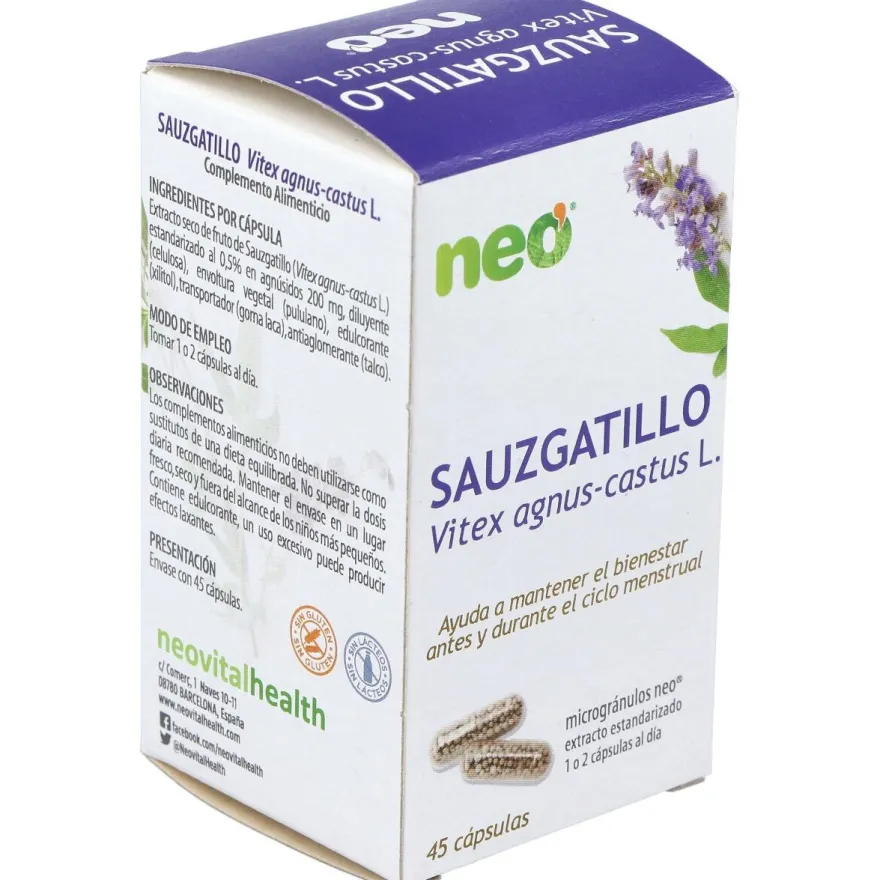 Sauzgatillo Microgranulos Neo 45cap - Neovital
