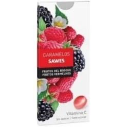 Sawes Caramelos Balsámicos Sin Azúcar Sabor Frutos Del Bosque Con Vit C En Blister 22G