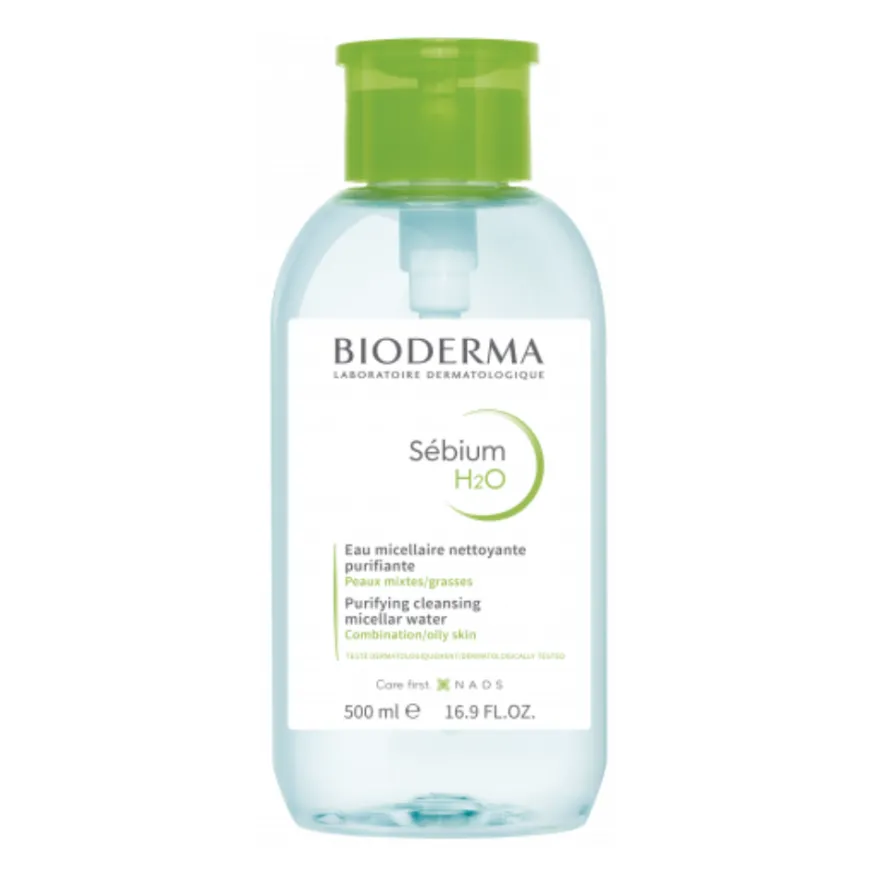 Sébium H2O Pump Solución Micelar, 500 ml. - Bioderma