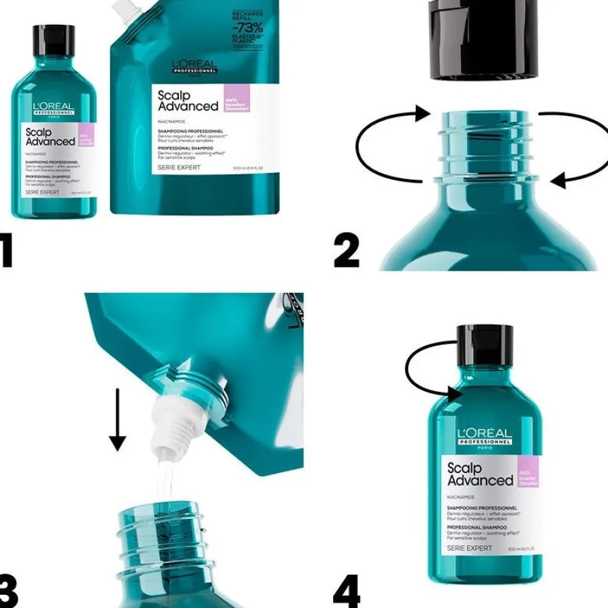 Scalp Advanced Champú Recarga 500 ml - Loral Professionnel Paris