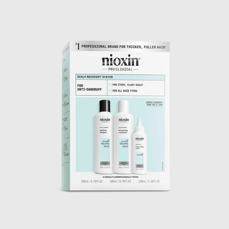 Scalp Recovery - Kit Anticaspa - Cuero Cabelludo Descamado y con Picor 3 u - Nioxin