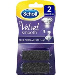 Scholl Velvet Smooth - Diamond Crystals Limas De Recambio (2 U Dureza Extrema)