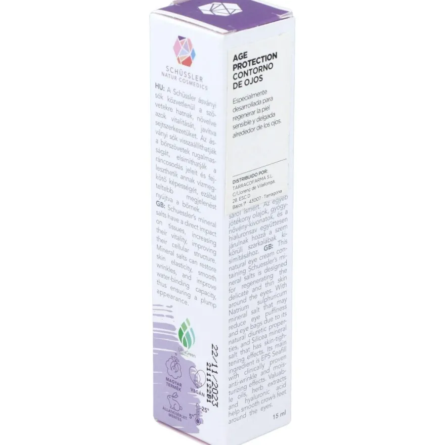 Schussler Age Protection Crema Contorno Ojos 15ml - Schssler Natur Cosmedics