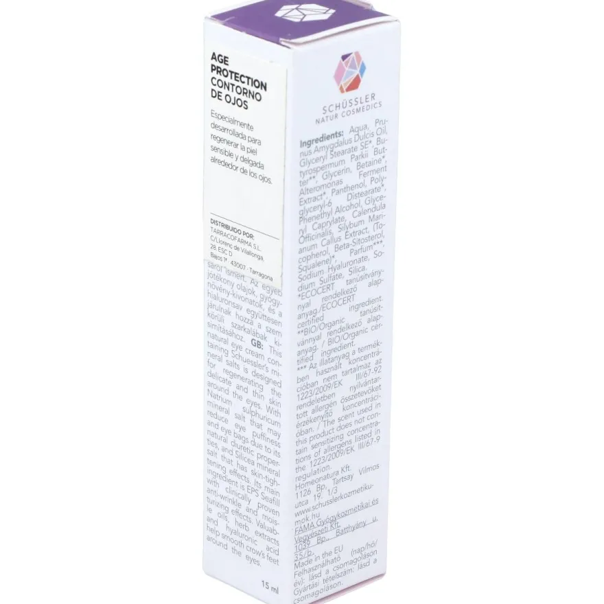 Schussler Age Protection Crema Contorno Ojos 15ml - Schssler Natur Cosmedics