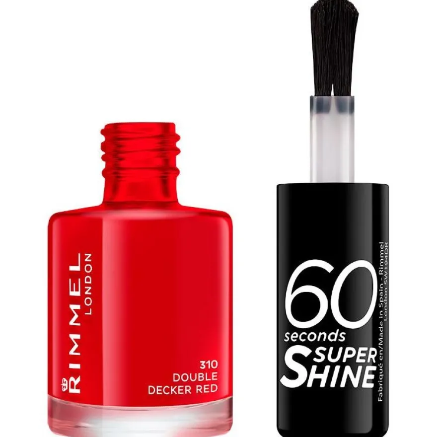 60 Seconds Super Shine Esmalte De Uñas 310-Double Decker Red 8 Ml