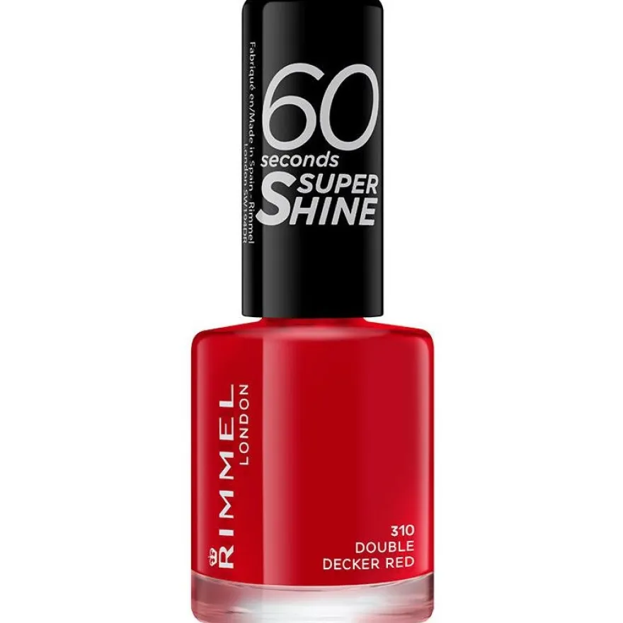 60 Seconds Super Shine Esmalte De Uñas 310-Double Decker Red 8 Ml