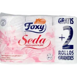Seda Papel Higiénico Ph Neutro Aroma Talco 3 Capas 6 Rollos