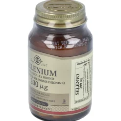Selenio 200mcg (sin Levadura) 100comp - Solgar