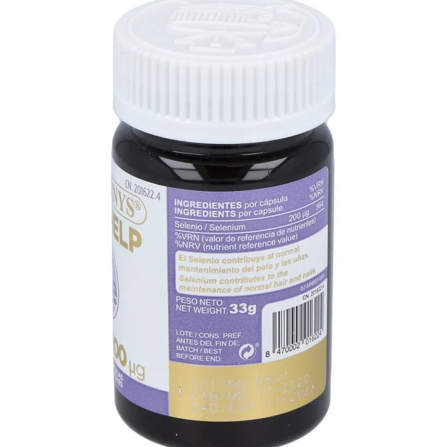 Selenio 200mg Línea Vitahelp 120caps - Marnys