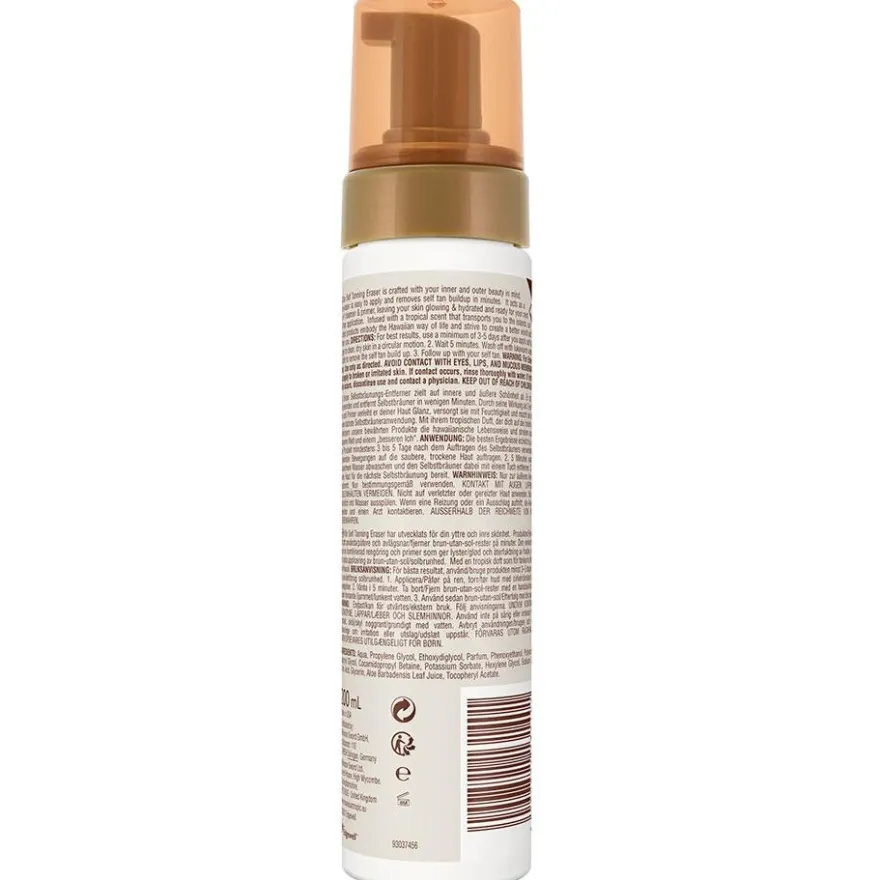 Self Tan Espuma Borradora Bronceado 200ml - Hawaiian Tropic