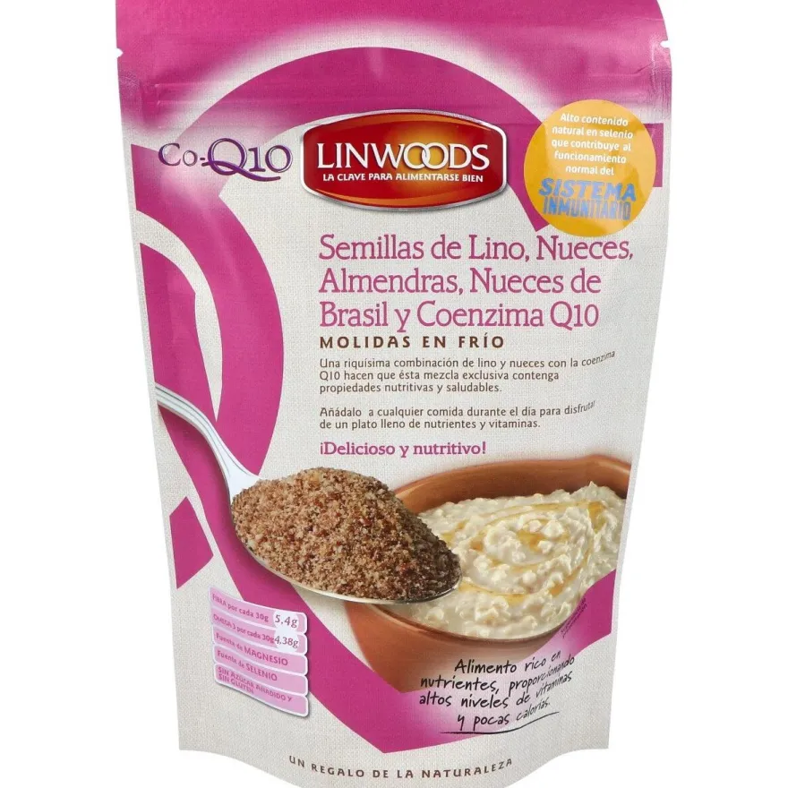 Semillas de Lino con Nueces Almendras Q10 200gr - Linwoods