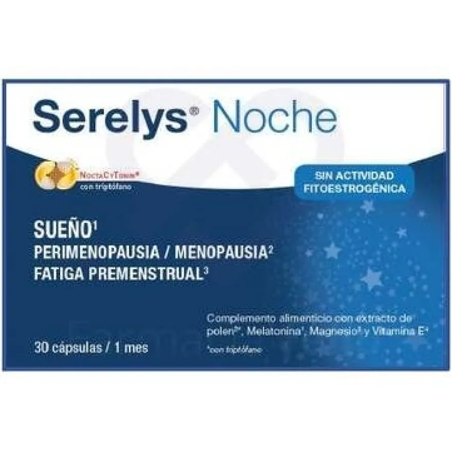 Serelys Noche Complemento para Regular el Sueño 30 Cápsulas - Serelys Pharma