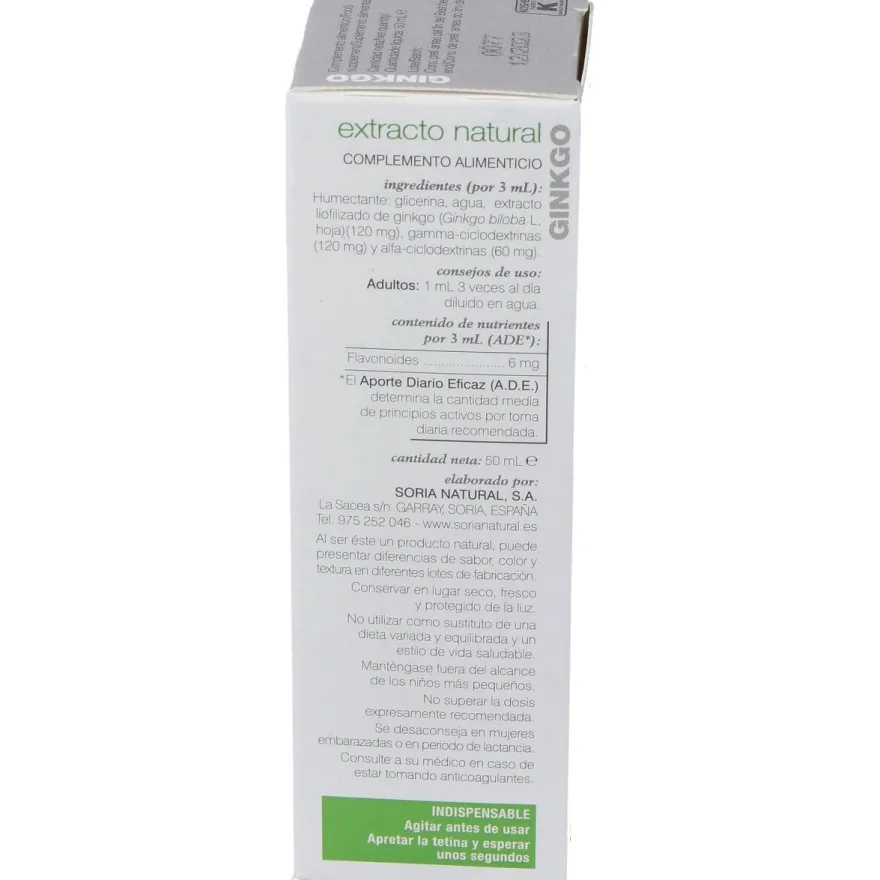 Siglo Xxi Ginkgo para la Circulación 50ml - Soria Natural