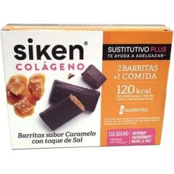 Siken Sustitutivo Colageno Barritas Caramelo 8X40G