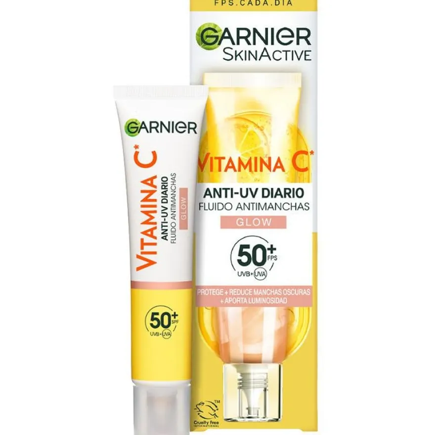 Skinactive Vitamina C Fluido Antimanchas spf50+ Glow 40 ml - Garnier