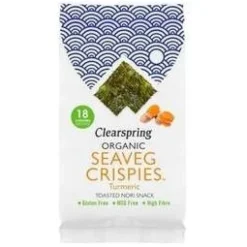 Snack Alga Nori Cúrcuma Bio 4g - Clearspring