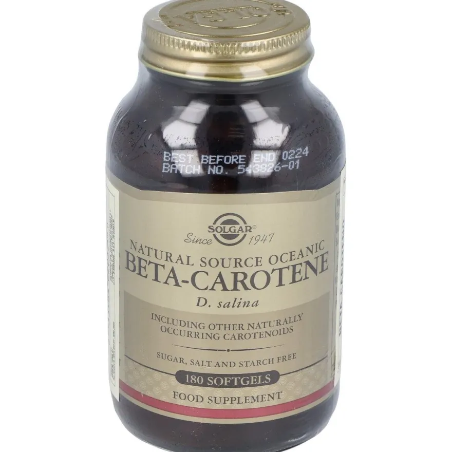 Solgar Beta-Caroteno 100% 7Mg 180 Cápsulas
