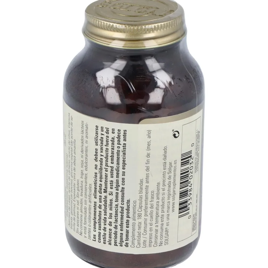 Solgar Beta-Caroteno 100% 7Mg 180 Cápsulas