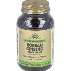 Solgar Ginseng Coreano Extracto De Raíz 60Vcaps