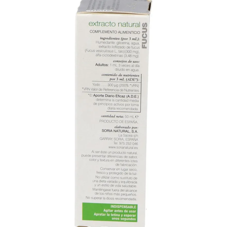 Soria Natural Ext. Fucus Xxl 50Ml