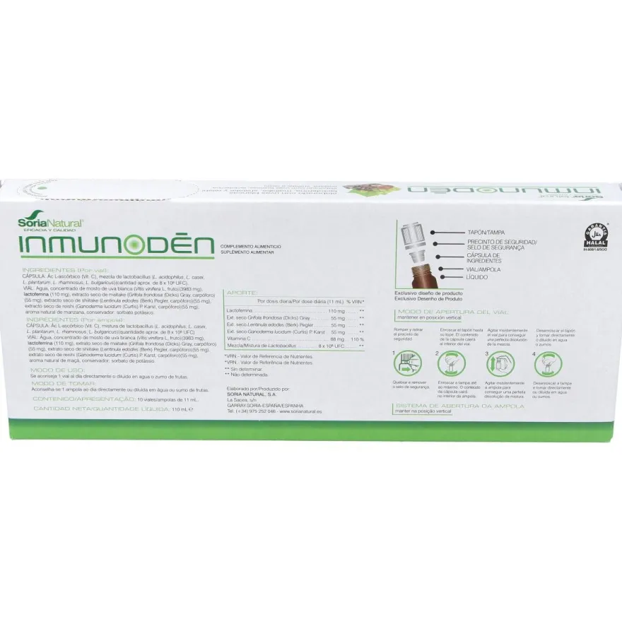 Soria Natural Inmunoden 10 Viales